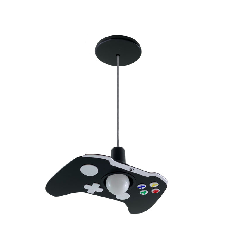 Lustre Infantil Pendente Xbox Preto Video Game preto console controle decoração gamer jogo video