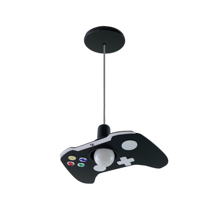 Lustre Infantil Pendente Xbox Preto Video Game preto console controle decoração gamer jogo video