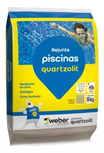 Rejunte Piscina Quartzolit 5kg Branco