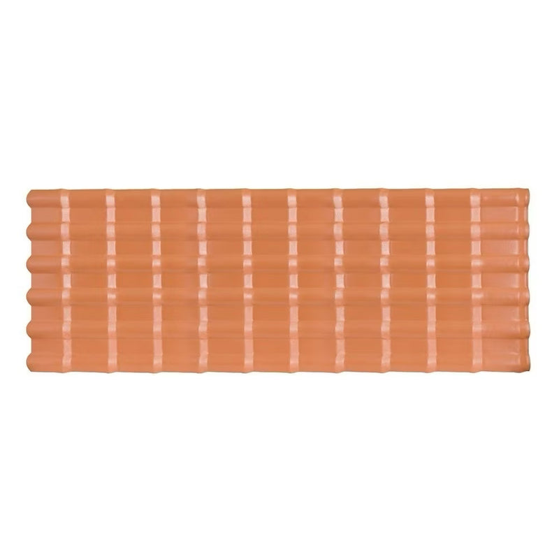 Telha PVC Plan Afort Cerâmica/Terracota 2,42 x 0,88m 6 Ondas